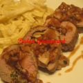 Filets de porc farcis aux champignons,[...]