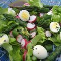 Salade asperges vertes radis, Recette Ptitchef