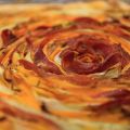 Tarte fleur aux légumes et jambon de Parme