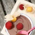 Crème chocolat noir & framboises de Christophe[...]