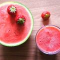 Smoothie pétillant à la pastèque, fraise et[...]