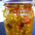 Relish à la courgette et au concombre