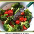 Salade brocolis et dés de fromage