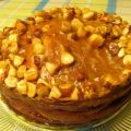 Gâteau aux bananes, glacé au caramel et aux[...]