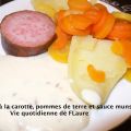 Morteau à la carotte, pommes de terre et sauce[...]