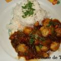 NOIX DE SAINT JACQUES AU WOK ET LEGUMES PIQUANTS