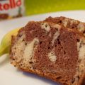 Cake marbré banane et nutella