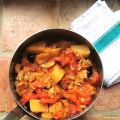 Morue aux poivrons & aux pommes de terre