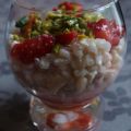 Riz au lait fraise-pistaches