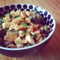 Salade laotienne au tofu (vegan, sans gluten).