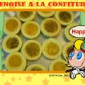 Mini génoises à la confiture