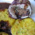 Râble de lapin désossé, sauce au vin rouge et[...]