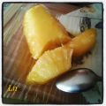 Ananas rôti caramélisé à la cassonade