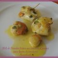 Filets de limande farçies coquilles st jacques,[...]