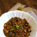 Curry d'aubergines et pois-chiche