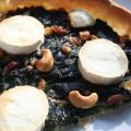Tarte épinard chèvre cajou