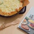 Tarte courgette, feta et crumble de parmesan