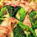 Roulades de chou vert au haché et au riz