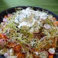 Salade de boulghour, radis, graines germées et[...]