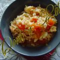 Recette de Risotto poulet tomates