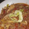 Tagliatelles de courgette à la bolognaise Dukan[...]