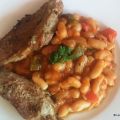 Palette de porc fraîche aux haricots mogettes