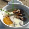Oeufs cocotte aux crevettes grises, Recette[...]