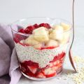 Pudding de chia et millet aux framboises, poire[...]