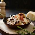 Galettes de pommes de terre aux cèpes et lard