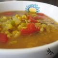 Soupe aux lentilles, épicée à l'indienne