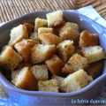 PETITS CROUTONS GRILLES MAISON