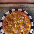Tarte tatin aux prunes jaunes