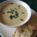 Crème de poireaux au vin blanc