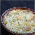 Gratin de ravioles du Dauphiné, crème d'ail et[...]