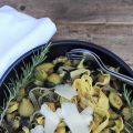 Pâtes aux courgettes & au romarin
