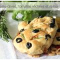 Fougasse olives, tomates séchées et romarin