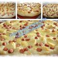 Pizza saucisses Vache qui Rit