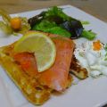 Chiffonnade de saumon fumé gaufres aux fines[...]