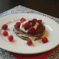 Pancakes aux framboises et un bouquin fort[...]