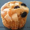 Muffin aux mûres et chocolat blanc