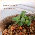 Saucisses confites sur lit de lentilles aux[...]