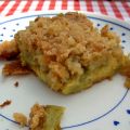 Gâteau à la rhubarbe, façon Crumble