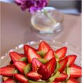 Gâteau comme une tarte fraise kiwi