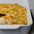 Gratin de poireau au jambon