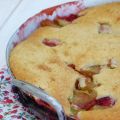 Cobbler rhubarbe, fraise