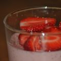 Crème mousseuse aux fraises
