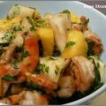 Salade aux crevettes, mangue et ananas, Recette[...]