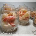 Verrines d'écrevisses à l'ananas et coco