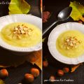 Soupe de panais aux pommes et aux noisettes