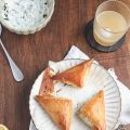 Samoussa à la pâte à filo, épinards et féta